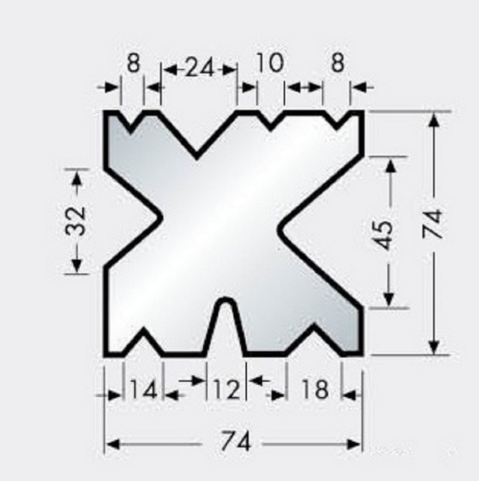Croquis de la matrice multi-vé 1318E