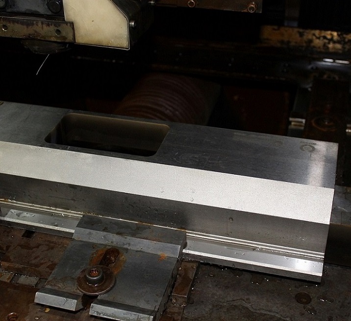 Machining of a press brake punch on an electrical discharge machining (EDM) machine