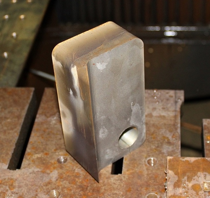 Scrap from the inside of the modified punch window